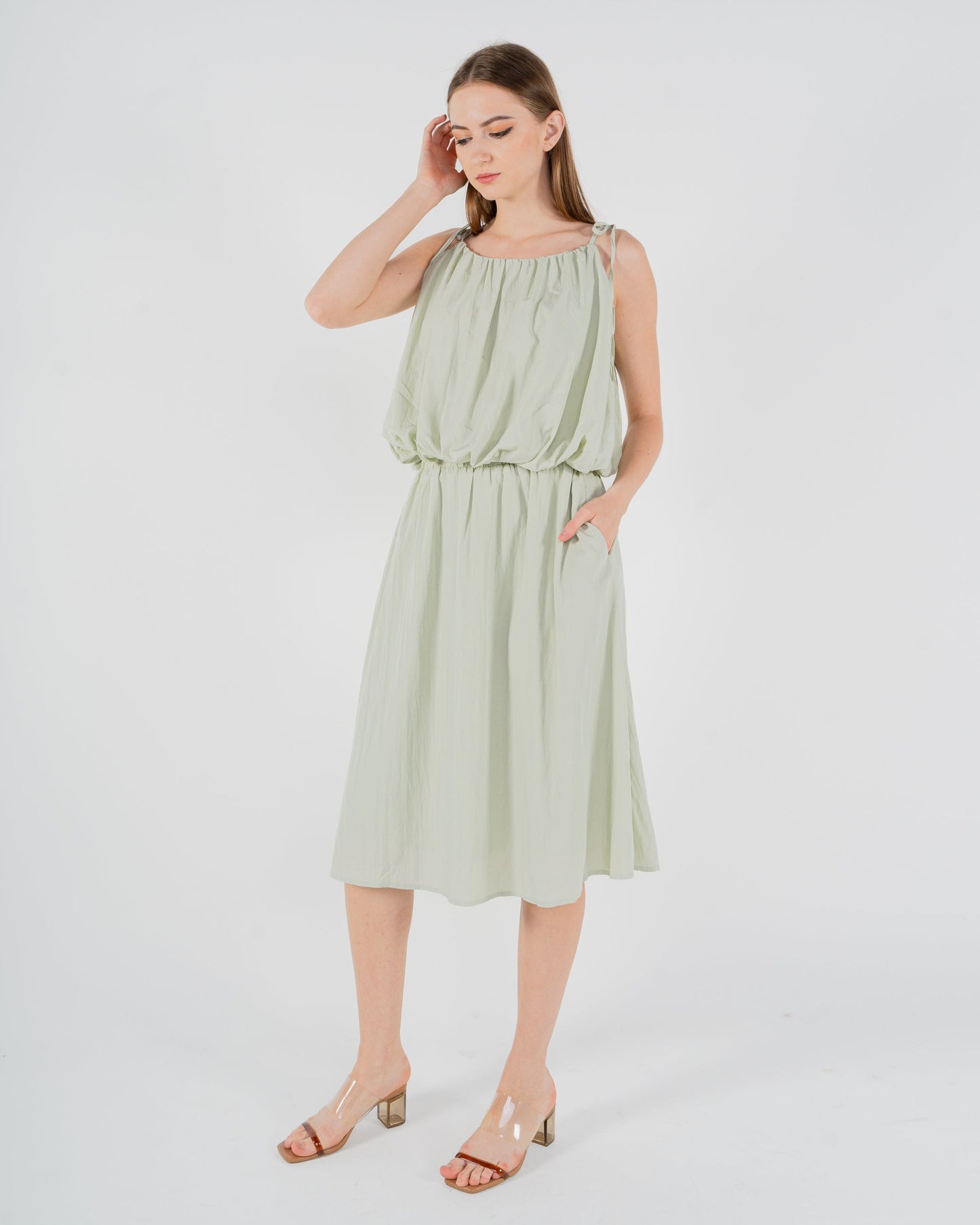 Ella Midi Skirt (Green)