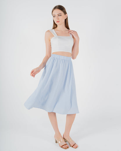 Ella Midi Skirt (Blue)